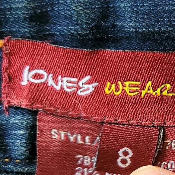 Jones Wear Jeans Denim Skirt Size 8 - Picture 9 of 10